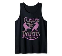 Goth Scripture Art Luke 12:24 Consider the Ravens Tank Top