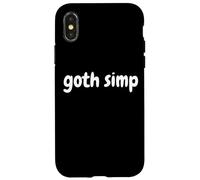 goth simp eboy dark mysterious gamer goth boy girl simping Case for iPhone X/XS