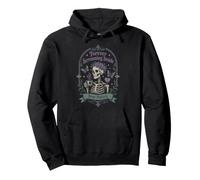 Goth Skeleton Coffee Humor Forever Screaming Inside Pullover Hoodie