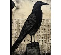 Goth Sketchbook: Hardcover, Large Unlined Blank Book for Drawing, Art Class, Dark Thoughts, Perfect Gift for Witches, Pagans, Creepy Illustrations in Interior, Raven Cover