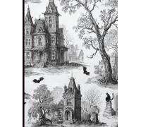 Goth Sketchbook: Large Unlined Blank Book for Drawing, Art Class, Doodles, Vintage Illustrations in Interior