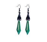 Goth Vampire Earrings for Women Gothic Dark Bat Dangle Earrings Weird Red Sacred Heart Hook Earring Halloween Costume Jewelry Accessories Gifts, L, Metal, No Gemstone