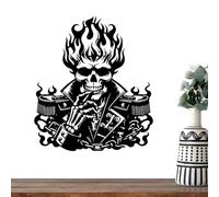 Goth Wall Art - Black Metal Gothic Decoration, Decorative Silhouette | Ancient Mystery Lion phoenixs Angel Skeleton Iron Artwork, uniques Wall Hanging For Halloween, Dark Home Decor Accent