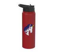 Goth Zombie Unicorn Gothic Occult Occultism Halloween Stainless Steel Insulated Water Bottle