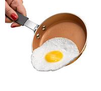 Gotham Steel 2766 Hammered Mini Egg and Omelet Pan, Aluminium, Copper