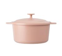 Gotham Steel 5 Qt Baby Pink Aluminum Dutch Oven Pot with Lid, Nonstick Ceramic, 10 in 1 Cooking Pot & Dutch Oven for Bread Baking, Stovetop Oven & Dishwasher Safe, 100% Toxin Free