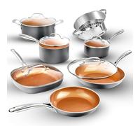 Gotham Steel Pots and Pans Set 12 Piece Cookware Set with Ultra Nonstick Ceramic Coating by Chef Daniel Green, 100 Percent PFOA Free