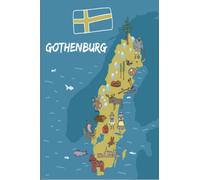 Gothenburg: best NoteBook to write about travel to Gothenburg / Sweden / Wide Ruled Paper Notebook (6 x 9) / 120 page ( Gothenburg Composition Note books).