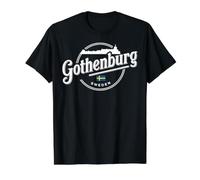 Gothenburg Sweden City Travel Urban Explorer Value Graphic T-Shirt, Men, Black, XL