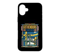 Gothenburg Sweden Flag Vintage Travel Graphic Case for iPhone 16 Plus