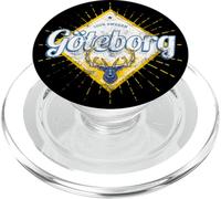 Gothenburg with deer Sweden retro vintage souvenir PopSockets PopGrip for MagSafe