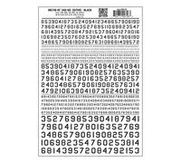 Gothic 45-Degree USA Numbers, Black (US IMPORT)