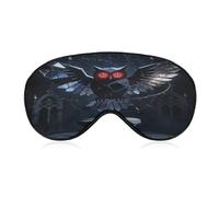Gothic Abstract Owl Sleep Mask Block Light Eye Sleep Shade Cover Comfortable Lightweight Sleeping Blindfold Soft Breathable Night Eye Cover Adjustable Band Eye Mask for Men Women