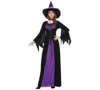 Gothic Accessories Women Purple Witch Costume For Women Halloween Enchantress Dress For Masquerade & Performances Festival Outfit (Purple, M)