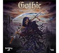 Gothic Alchemy OFFICIAL | 2026 12 x 24 Inch (Hanging) Monthly Square Wall Calendar | Plastic-Free | BrownTrout | Manchester Artists Anti Jewellery Design