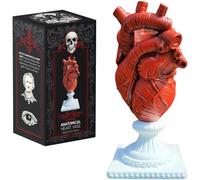 Gothic Anatomical Heart Vase - 9 Inch Human Heart Shaped Flower Pot - Inspired by Edgar Allan Poe’s Dark Romance Story Annabel Lee - Goth Decor Gift for Women, Witchy Altar, Spooky Horror Home Vase
