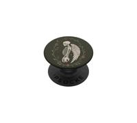Gothic Angel Winged Skeleton Celestial Floral Moon PopSockets Adhesive PopGrip