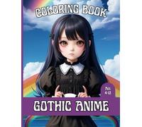 Gothic Anime Coloring Book for Kids: Ages 4-12