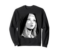 Gothic Anime Nun Dark Demon Occult Horror Sweatshirt