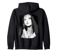 Gothic Anime Nun Dark Demon Occult Horror Zip Hoodie
