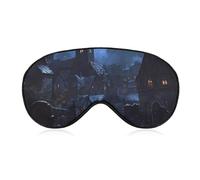 Gothic Architecture Church Cemetery Comfortable Sleep Eye Mask Soft Covers for Sleeping with Adjustable Strap