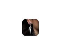Gothic Axe Sword Earrings for Women Vine Wrapped Executioner's Axe Dangle Earrings Sword Dagger Knife Ruby Stud Earrings Halloween Jewelry Gifts, L, Alloy Steel, No Gemstone