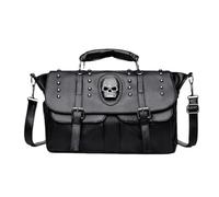 Gothic Bag - Goth Handbag, Skull Handbags for Women, Studded Handbag, Punk Gothic Studs PU Handbags, Y2K Punk Style Hobo Bag, Black Shoulder Purse, Y2K Crossbody Bags for Work Office Travel Daily Use