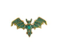 Gothic Bat Brooch for Women Men Vintage Crystal Vampire Bat Brooch Pin Punk Goth Bat Brooch Retro Clothing Suits Coats Jackets Accessories Christmas Birthday Banquet Jewelry, L, Crystal Rhinestone