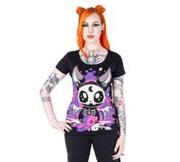 Gothic Bat Doll T-Shirt by Cupcake Cult Black Women's Alternative Tee Goth Top