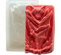 Gothic Bat Gargoyle Silicone Soap Mould - Dark Fantasy Design for Handmade Soap, Candles, Resin & Crafts