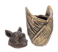 Gothic Bat Jewelry Box, 2025 New Bat Figurine Storage Canister, Gothic bat sculpture Halloween Decor, Unique Resin Trinket Holder for Parties and Home Decoration