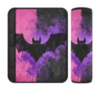 Gothic Bat Purple Black 2 pcs Shoulder Strap Cushion, Stop seat Belt Cutting into Neck, seat Belt Shoulder Pads for Adults for Truck