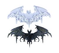 Gothic Bat Resin Silicone Mold, Home Bedroom and Living Room Wall Decor Resin Casting Mould, Large Bat Shape with Glitter Effect, Handmade Holiday Decorations, Handmade Crafts Making Tools