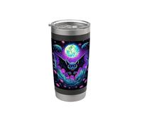 Gothic bat Spooky Bats Pattern Moon Night Stainless Steel Insulated Tumbler