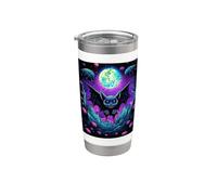 Gothic bat Spooky Bats Pattern Moon Night Stainless Steel Insulated Tumbler