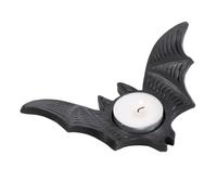 Gothic Bat Tealight Candle Holder - Halloween Spooky Decor, Metal Tealight Stand, Bat-themed Home Accessories