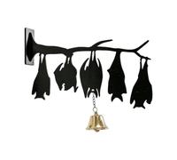 Gothic Bat Wall Bell Flat Acrylic Decorative Branch Bat Doorbells