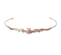 Gothic Bat Wing Crown Headband For Kids Halloween Theme Parties Dark Bat Wing Headband Party Queen Costume Vintage Hair Hoop