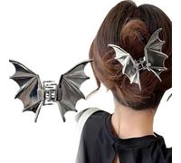 Gothic Bat Wing Hair Clips, Y2K Punk Style for Halloween, Metal Hair Clip for Thin Thick Hair for Updos & Braids