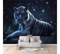 Gothic Bedroom Wall Paper Big Tiger, Poster Picture Photo Wallpaper Unique Wildlife Wild Animaltv Background Wall No Mess No Fuss Premium Decoration Odourless Printing 500X280Cm