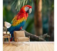 Gothic Bedroom Wallpaper Colourful Tropical Parrots, Large Pattern Wallpaper Murals Vivid Arts Real Life Kids Room Decoration Quick Home Refresh Modern Home Aesthetic Durable & Tear-Resistant