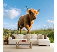Gothic Bedroom Wallpaper Grassland Cattle, 3D Wall Paper for Living Room Grassland Cattle 300x210cm Large Pattern Wallpaper murals Mural Decorative Photomurals Kids Room Bedroom Living Room Coverage