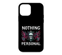 Gothic Biker Skull Nothing Personal Y2K Alt Grunge Case for iPhone 12 mini
