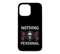 Gothic Biker Skull Nothing Personal Y2K Alt Grunge Case for iPhone 13 Pro Max