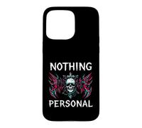 Gothic Biker Skull Nothing Personal Y2K Alt Grunge Case for iPhone 15 Pro Max
