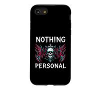 Gothic Biker Skull Nothing Personal Y2K Alt Grunge Case for iPhone SE (2020) / 7/8