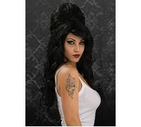 Gothic Black Amy Winehouse Style Wig