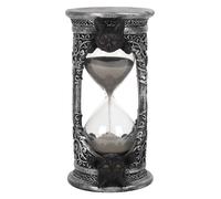 Magical Black Cat Hourglass Timer - 17cm (1 Pc.) - Unique Resin & Plastic Piece, Stylish & Enchanting Design - Perfect for Home & Office