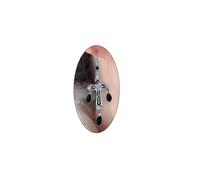 Gothic Black Crystal Cross Earrings for Women Vintage Exaggerated Gemstone Hollow Crucifix Tassel Earrings Punk Cross Earrings Halloween Jewelry Gifts, L, Zinc, crystal