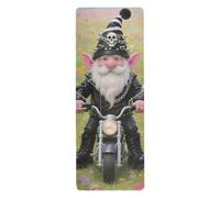 Gothic Black Motorcycle Dwarf yoga mat for hot yoga for pilates printed, non slip, yoga mat towel non slip for hot yoga with bags tapete para ejercicio 71x26 inches